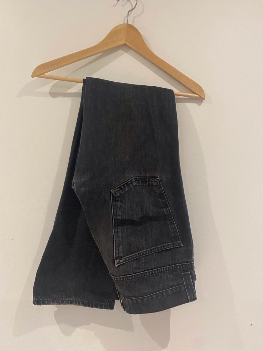 Men’s Black Washed Skinny Jeans Nudie Jeans Co